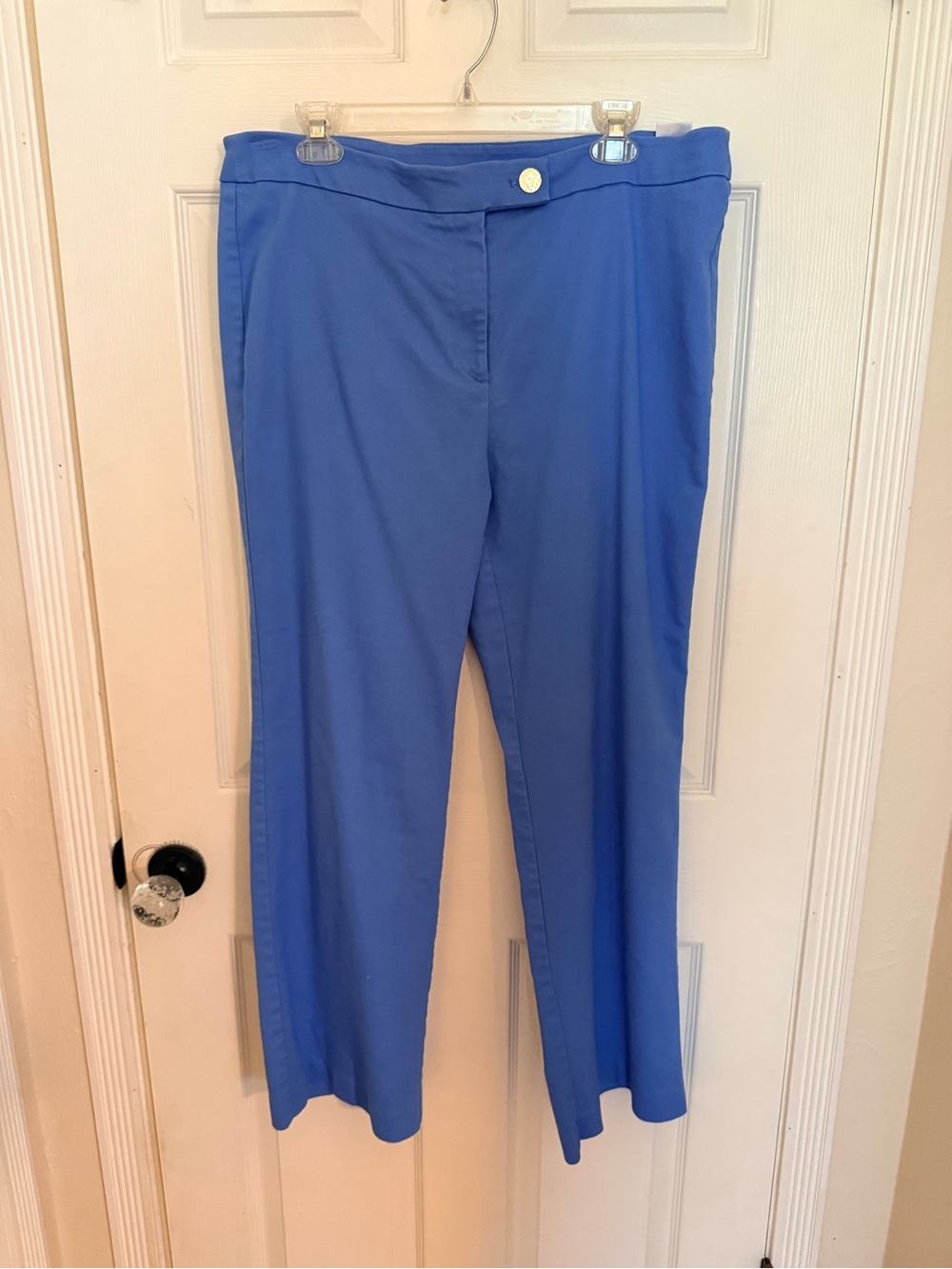 Anne Klein Blue Women's Straight-Leg Dress Pants